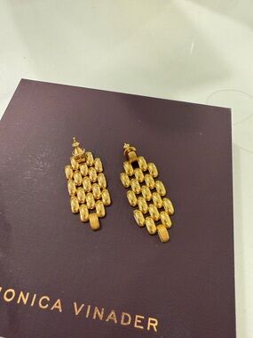 Monica vinader 18k Vermeil Statement Drop Earrings